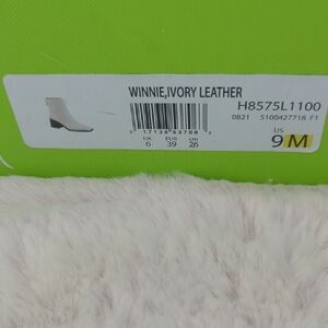 Sam Edelman Ivory Leather Heeled Boots